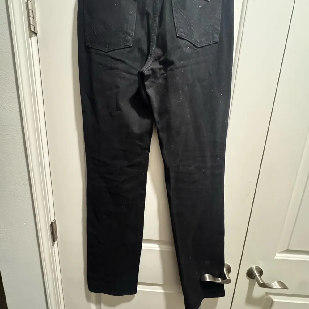 Wrangler Cowboy Cut Black Jeans Slim Fit - Picture 2 of 3